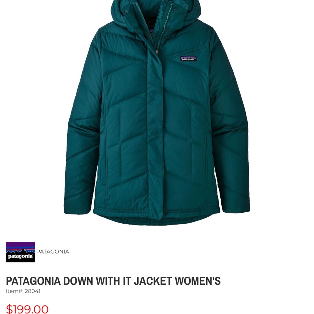 Patagonia down jacket size medium